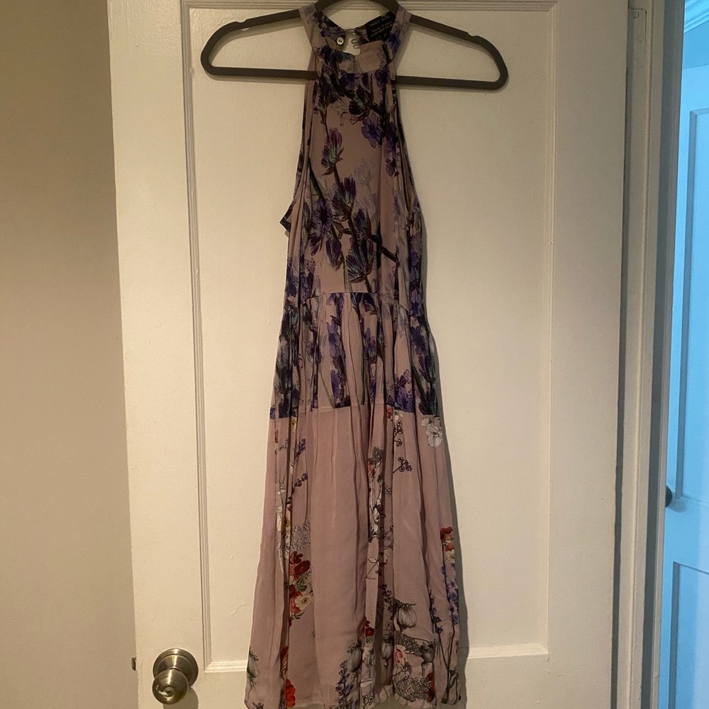 Varun Bahl halter purple floral dress